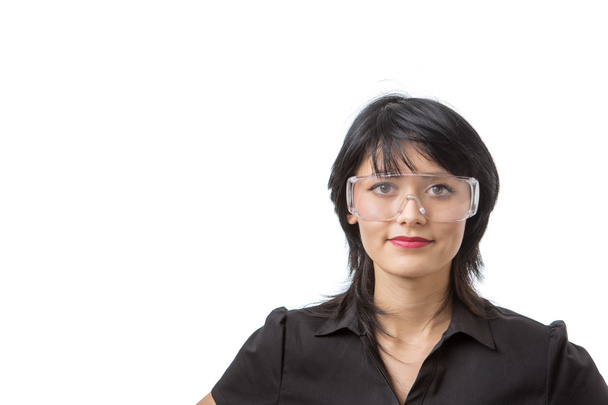védő szemüveg viselése - Fotó, kép