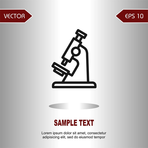 Icons laboratory microscope - Vector, Image