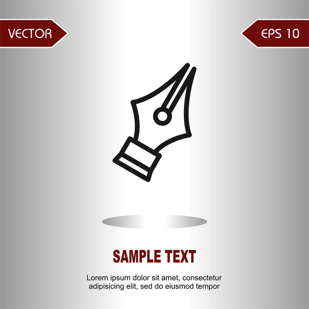 Iconos punta de pluma
 - Vector, Imagen
