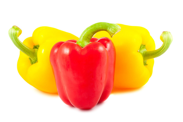 Red and yellow sweet peppers - Photo, Image