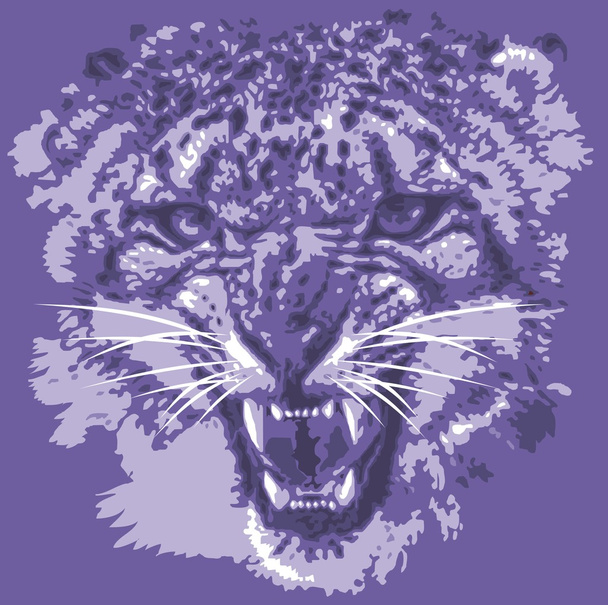 tête de tigre couleur
  - Vecteur, image