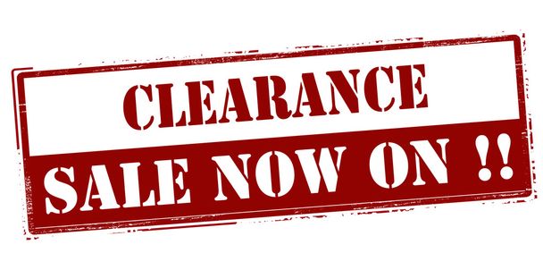 Clearance sale now on - Vector, Image