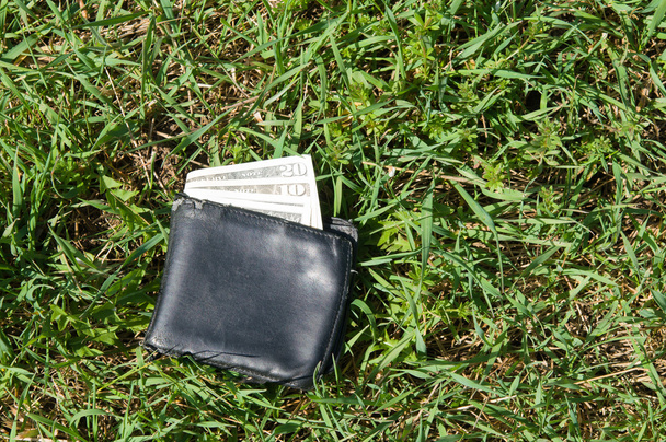 Lost wallet with money - Фото, изображение