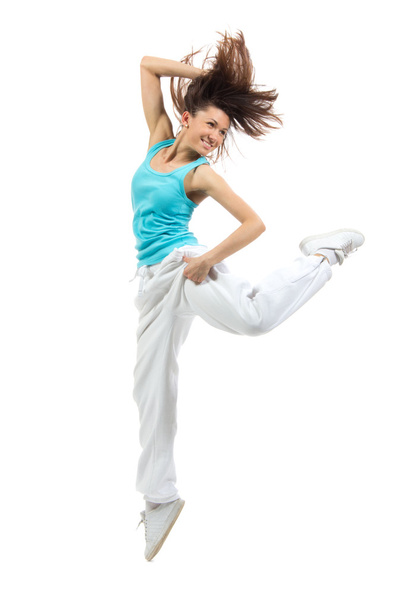 Modern slim hip-hop style woman dancer dancing - Foto, immagini