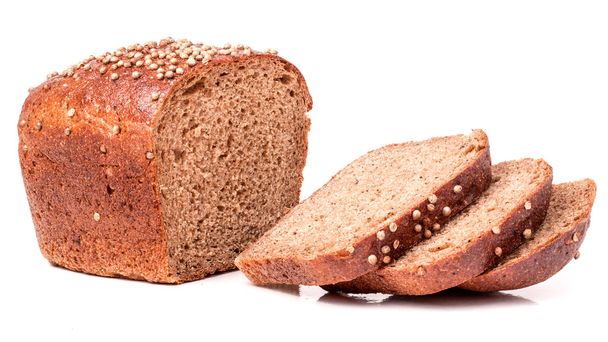 Fekete kenyér, friss koriander magokat Vértes - Fotó, kép