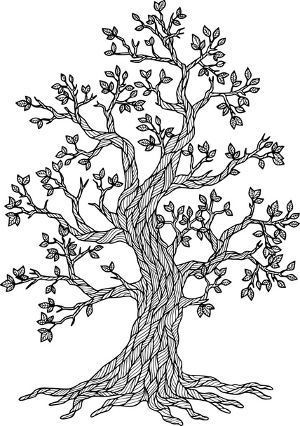 Vector Doodle Tree - Διάνυσμα, εικόνα