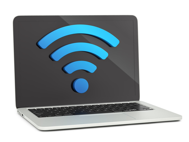  Segnale Wi-Fi su un computer portatile
 - Foto, immagini