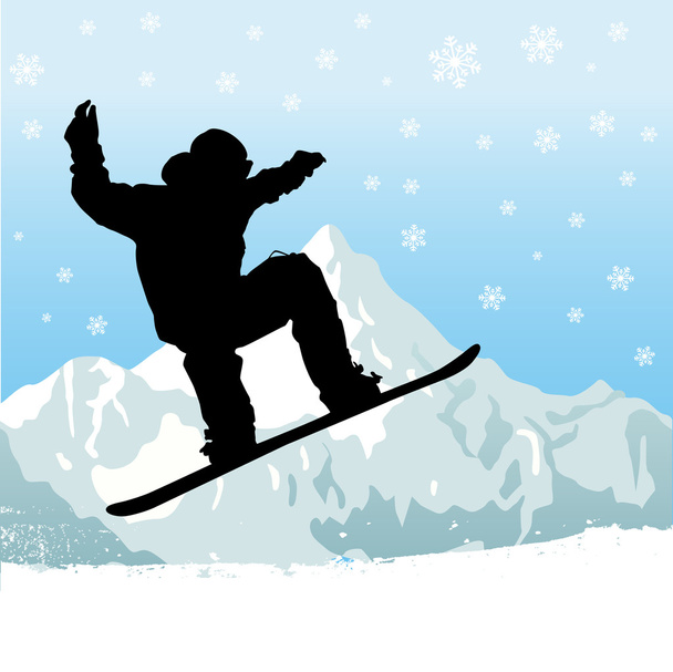 Snowboard - Διάνυσμα, εικόνα