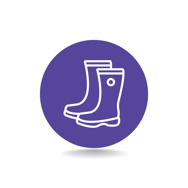 two boots icon - Vector, afbeelding