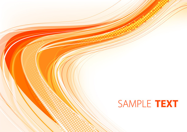 Orange card design - Vector, imagen