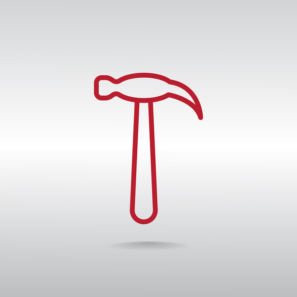 hammer tool icon - Wektor, obraz