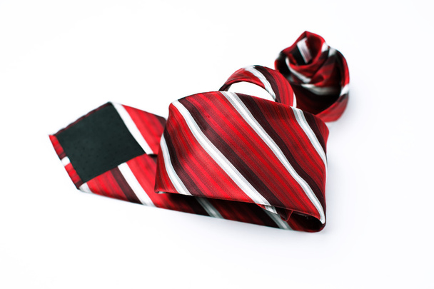 красный галстук на белом фоне - Фото, изображение