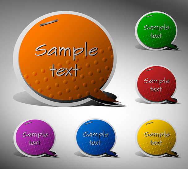 Creative stickers for text. - Vector, Image