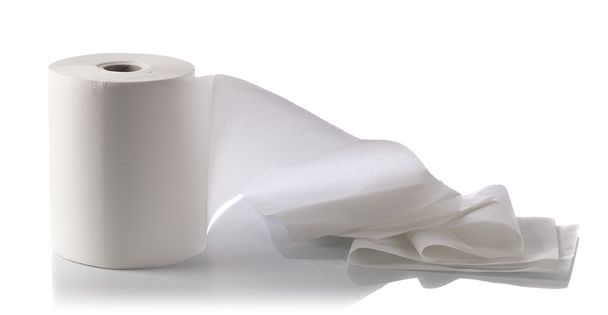 Паперовий рушник ізольовано на білому
 - Фото, зображення