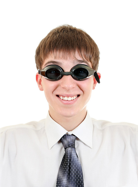Teenager in Swimming Goggles - Photo, Image