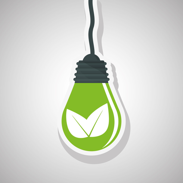 Дизайн екологічної лампи, Векторні ілюстрації
 - Вектор, зображення
