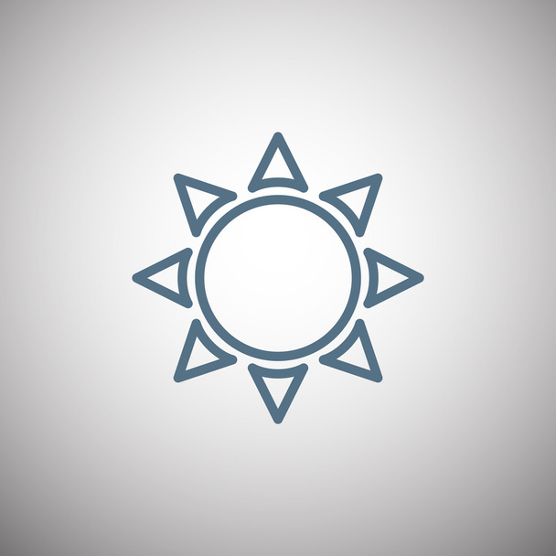 Outline Sun icon - Vektör, Görsel