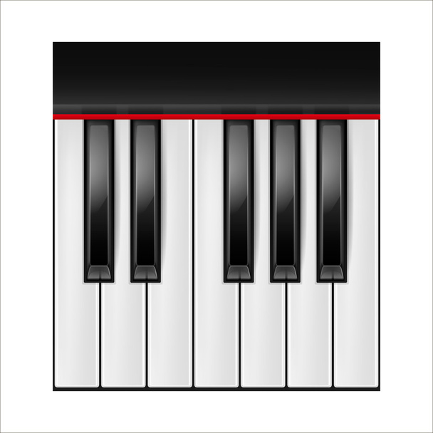 Vector piano keys - Вектор, зображення