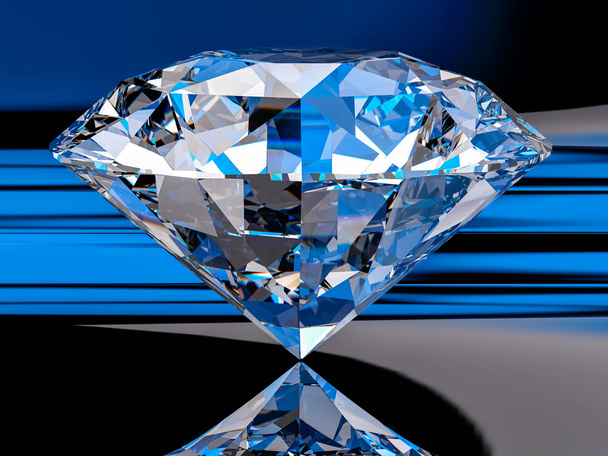 3D elszigetelt gyémánt háttér - Fotó, kép