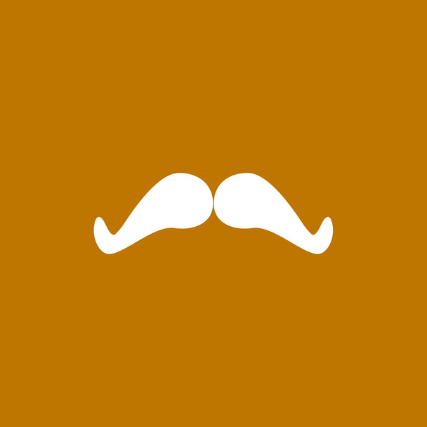 Doodle mustache simple web icon  - ベクター画像