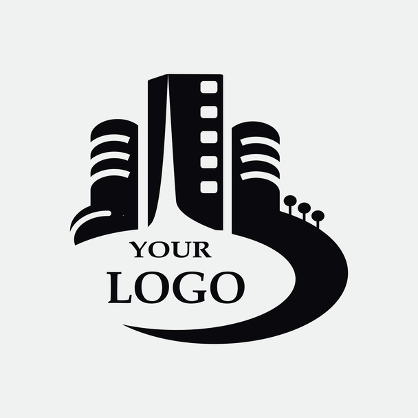 Városi épületek logó   - Vektor, kép