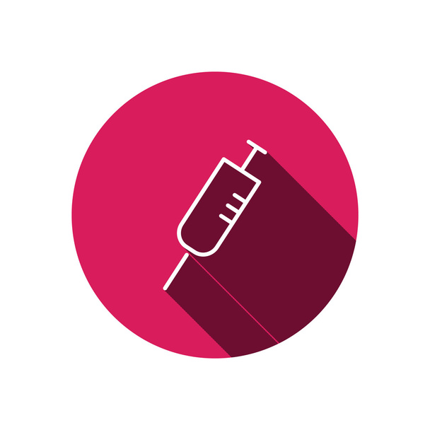 Simple syringe web icon  - Vetor, Imagem