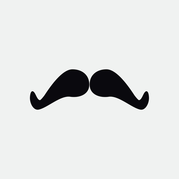 Doodle mustache simple web icon  - ベクター画像