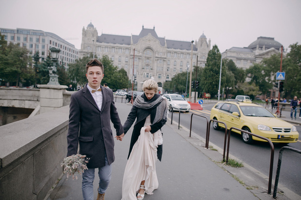 wedding day in Budapest - Foto, Bild