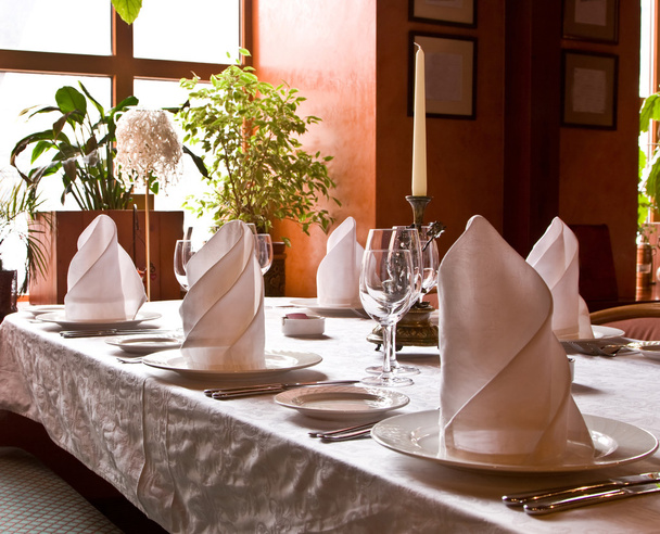 The served table at restaurant - Foto, Imagen