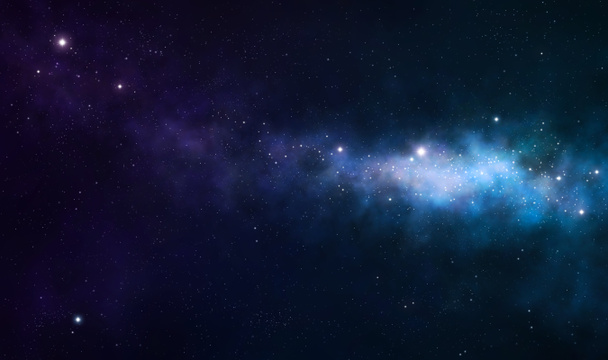 Blue and purple nebula - Photo, Image