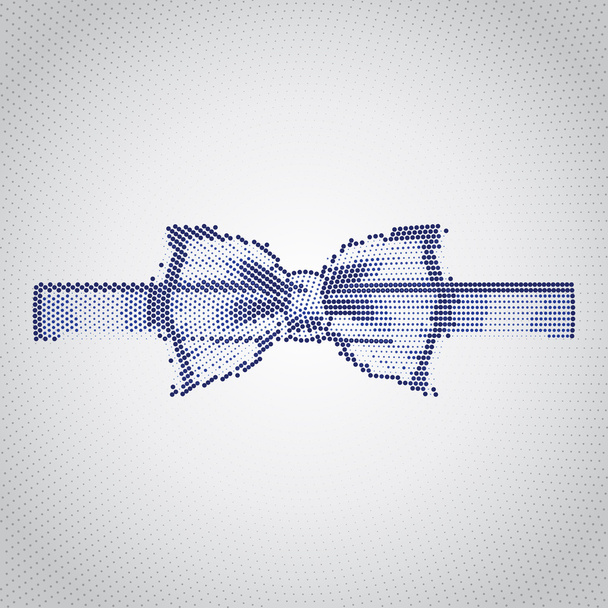 Blue bow isolated - Vecteur, image