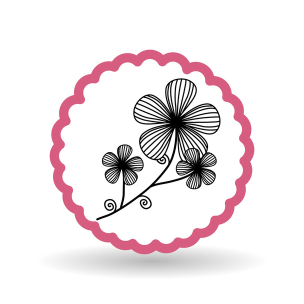 dessin d'icône de fleur, illustration vectorielle
 - Vecteur, image
