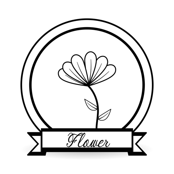 Flower ikon tervezés, illusztráció vektor - Vektor, kép