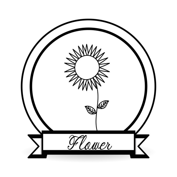 diseño de icono de flor, ilustración vectorial
 - Vector, Imagen