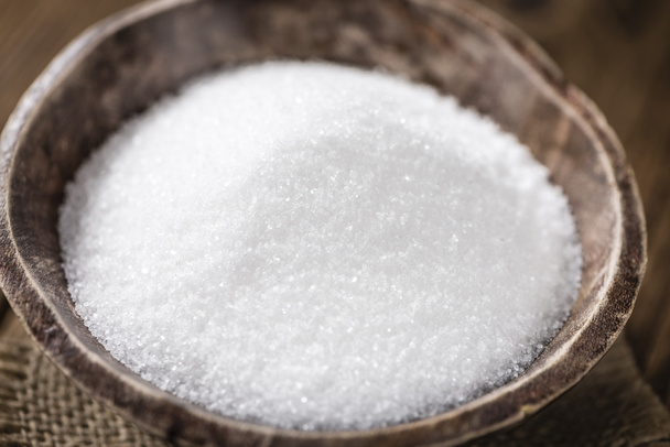 Portion of white Sugar in a bowl - Photo, image