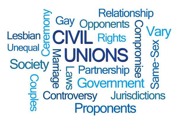 Nube de palabras de las uniones civiles
 - Foto, Imagen
