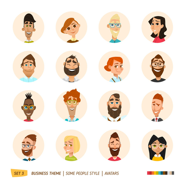 Kolekce avatarů lidí - Vektor, obrázek