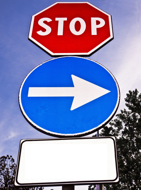 Blank traffic sign for text - Photo, Image