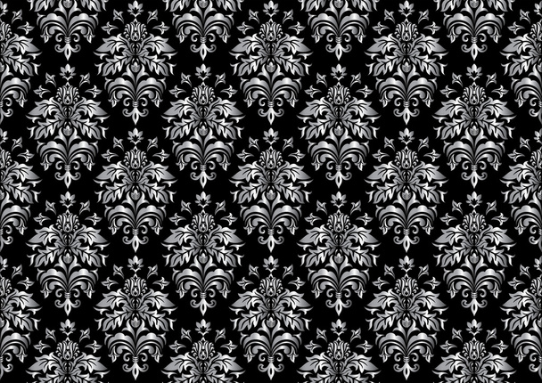 Black seamless wallpaper - Vector, Image