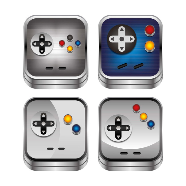 ігрова консоль - набір кнопок
 - Вектор, зображення