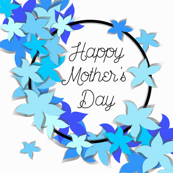 Щасливий День матері Векторні ілюстрації. Вітальна листівка
 - Вектор, зображення