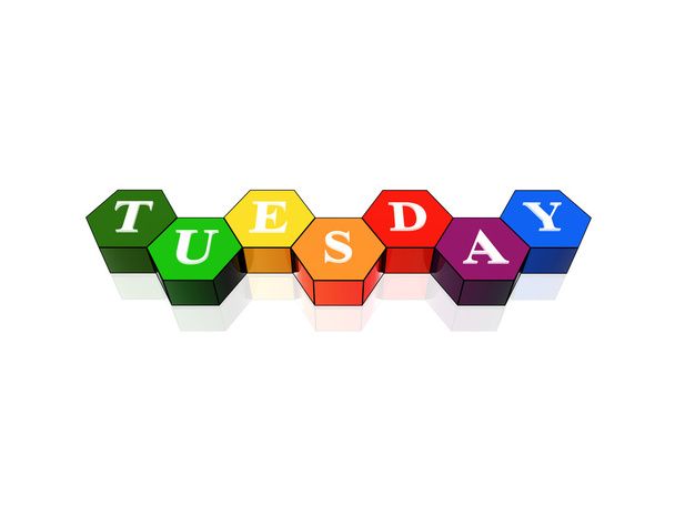 Вівторок у 3d кольорових гексагонах
 - Фото, зображення