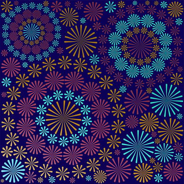 Abstract ornamental floral pattern background vector - Vector, Imagen