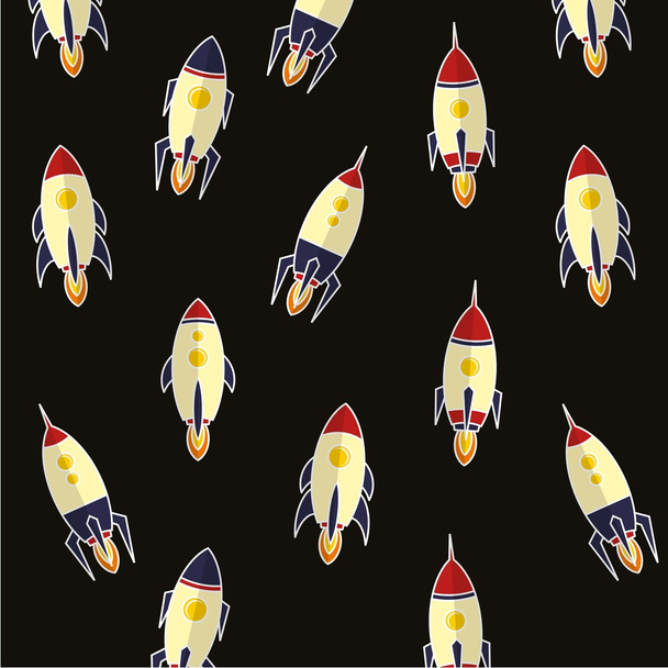 Rocket schepen thema - Vector, afbeelding