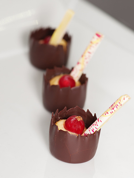 Chocolate tarts - Photo, Image
