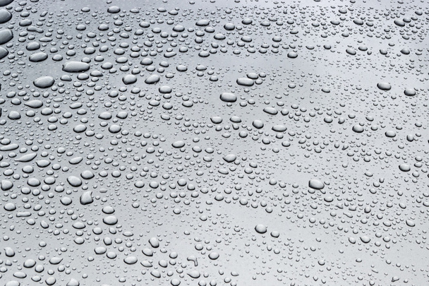 Капли воды на стальной текстуре
 - Фото, изображение
