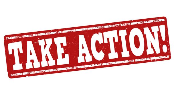 Take action stamp - Vector, Image