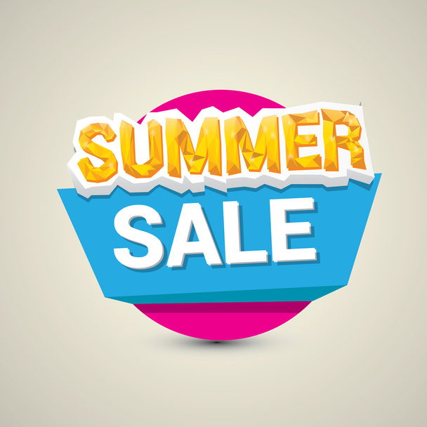 vector hot summer sale sticker . - Διάνυσμα, εικόνα