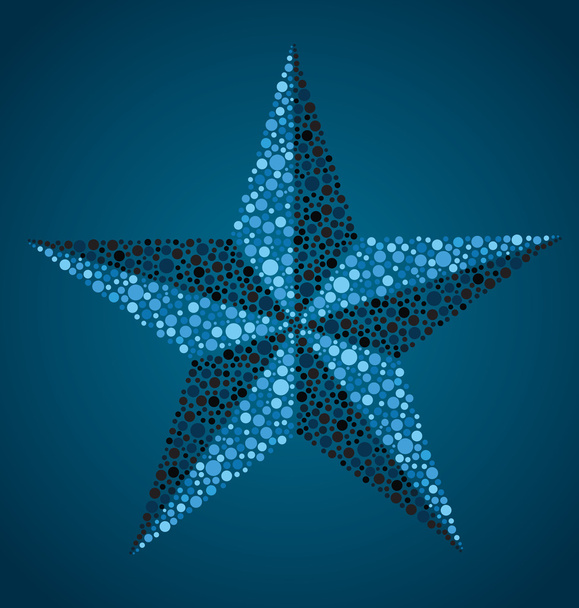námořní hvězda s efektem barvoslepé - Vektor, obrázek