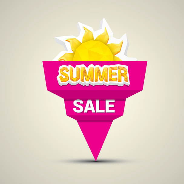 vector hot summer sale sticker . - Vector, imagen